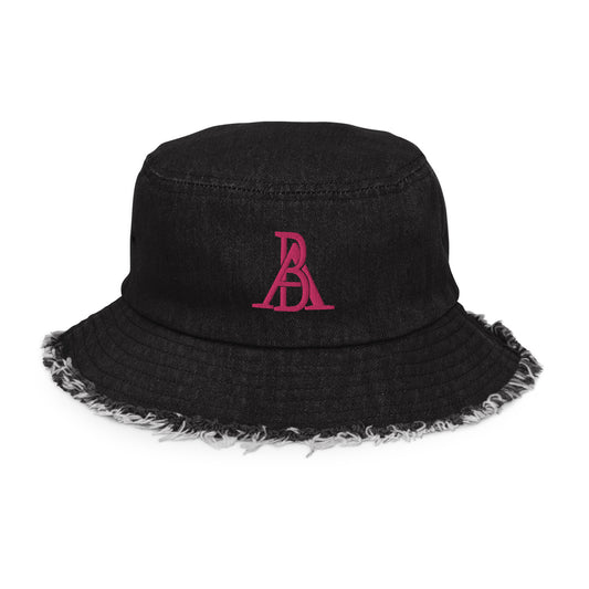 AB Distressed denim bucket hat