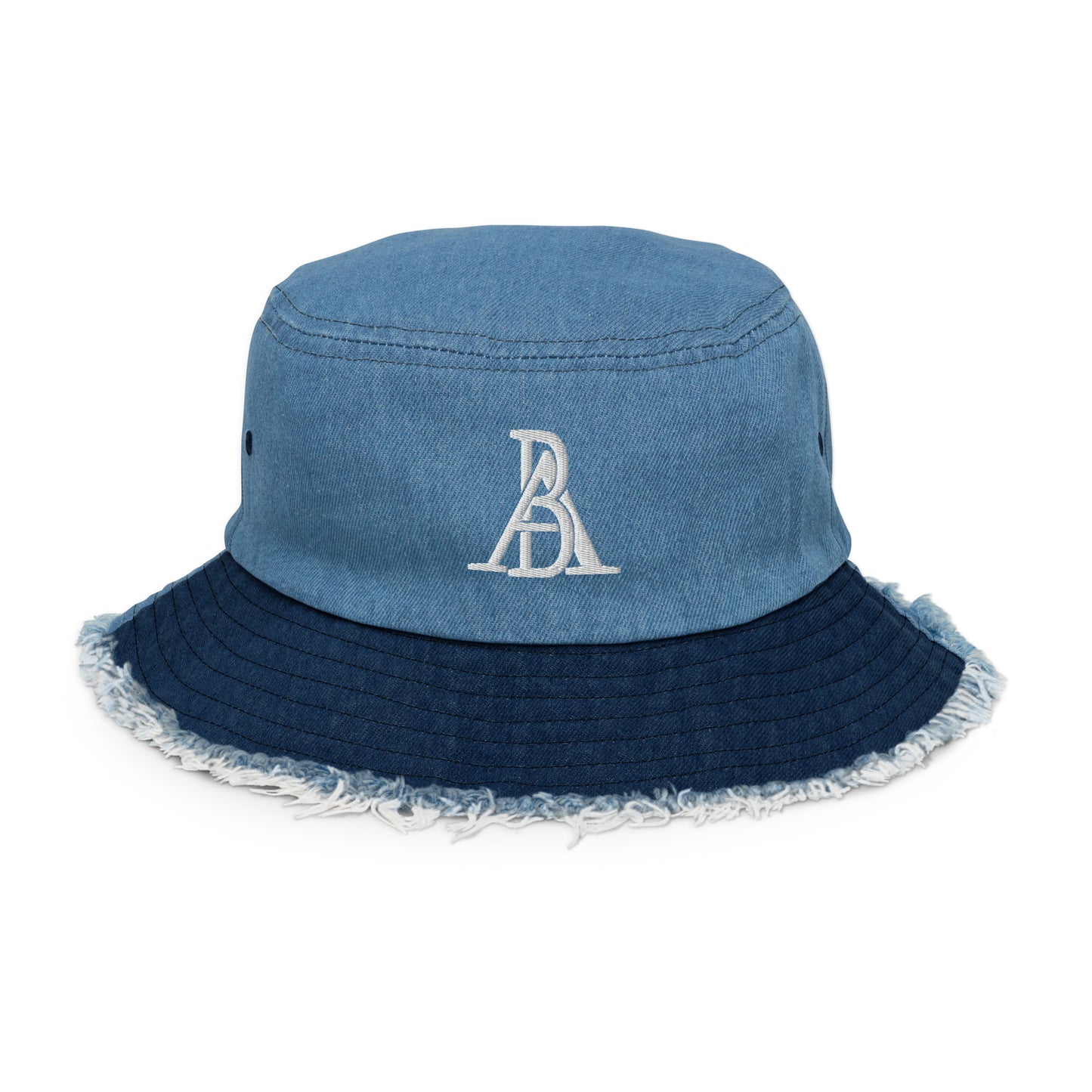 AB Distressed denim bucket hat