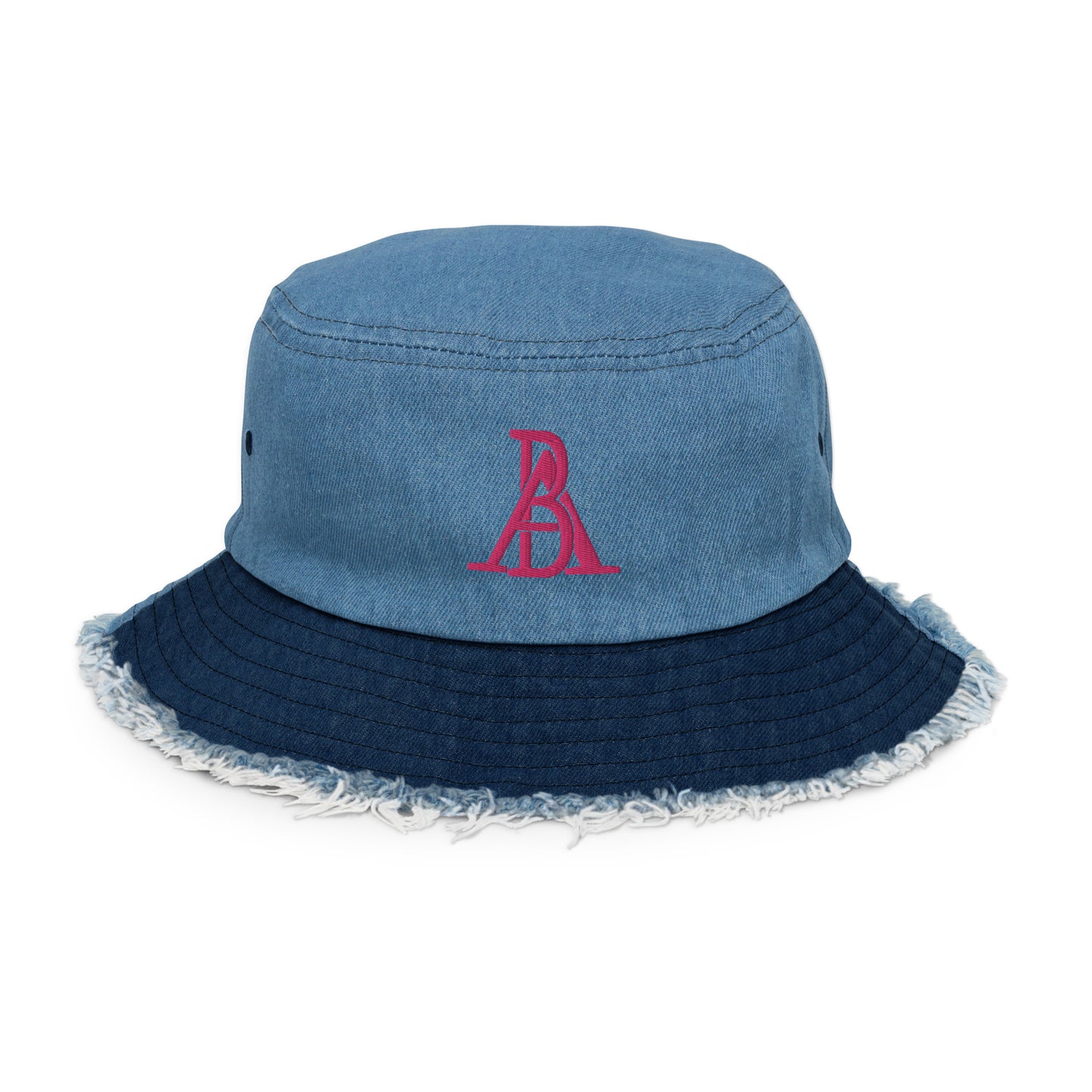 AB Distressed denim bucket hat